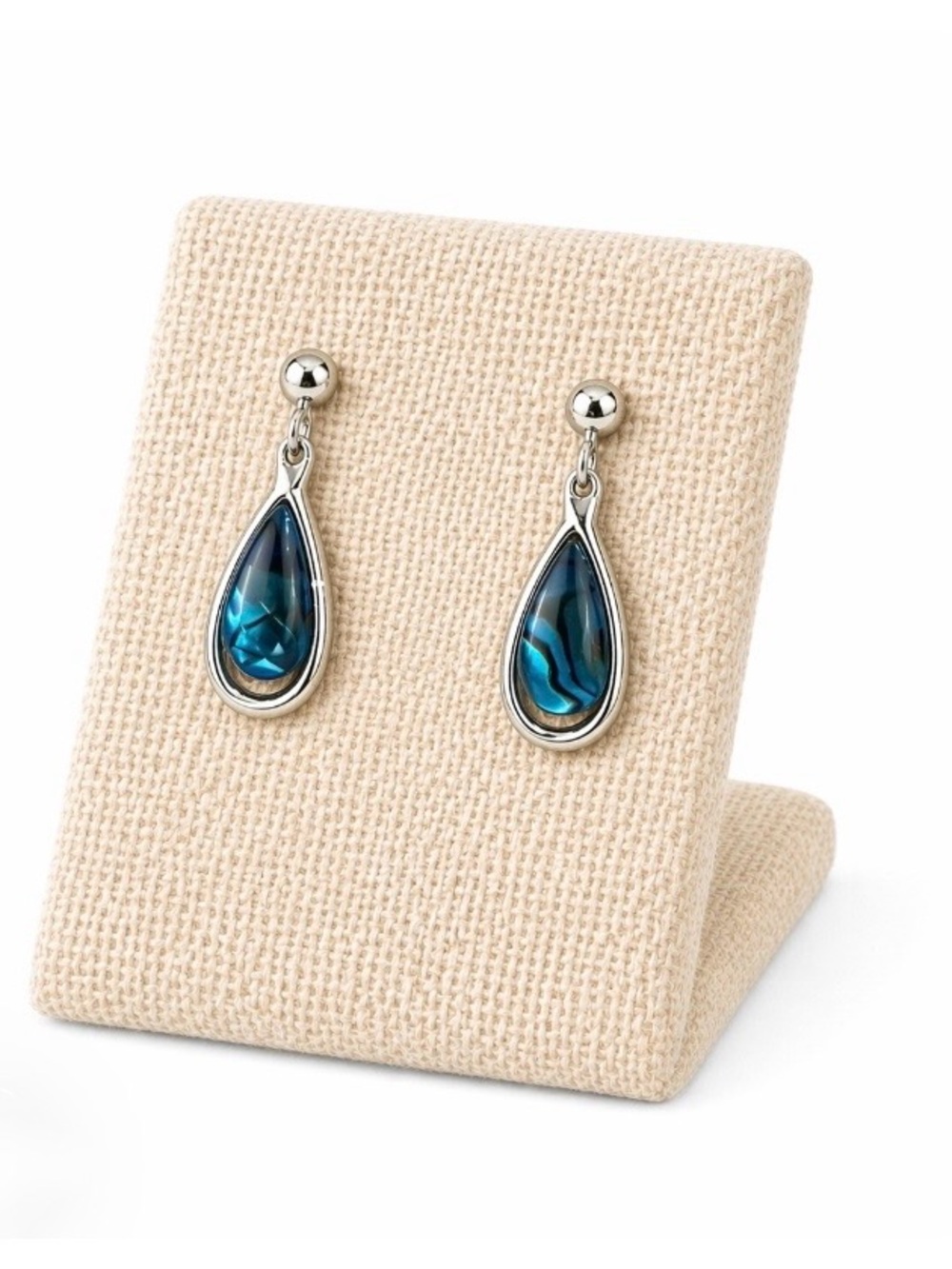 Paua Abalone Teardrop Earrings